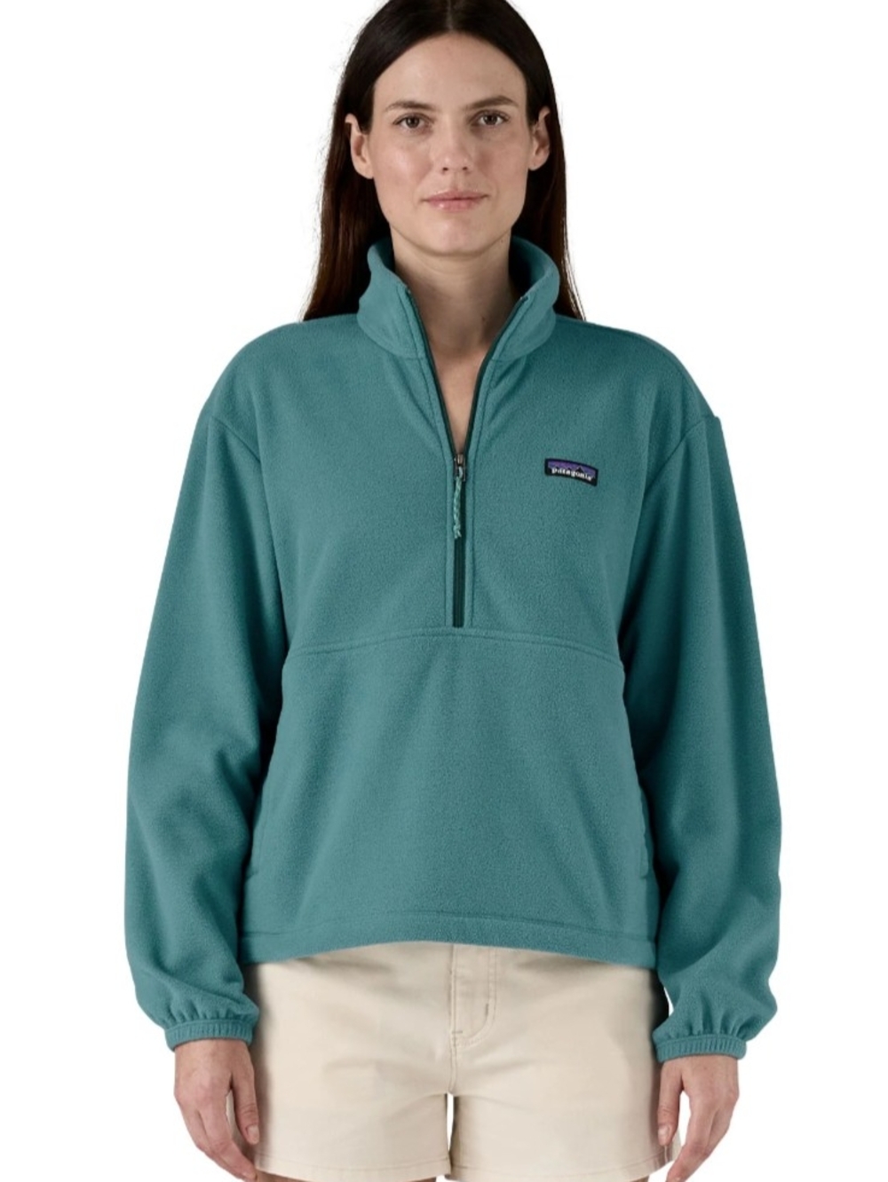 Patagonia Women's Micro D 1/2 Zip Pullover Teal